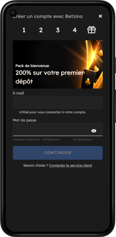 Betzino App Interface
